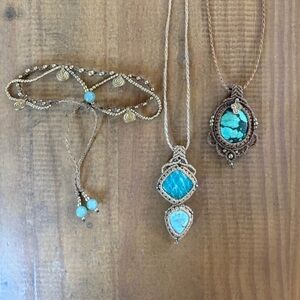 Macrame Necklaces & Arm Bracelet